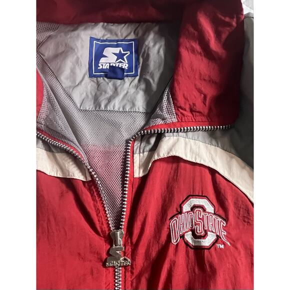 Vintage 90’s 5star Starter Ohio State University Zip-Up HoodedJacket Size Large - Picture 6 of 10